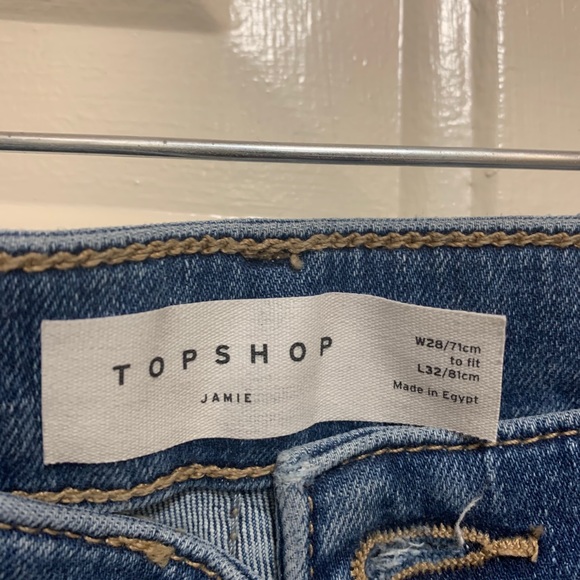Topshop Mid Blue Jamie jeans - Picture 3 of 4